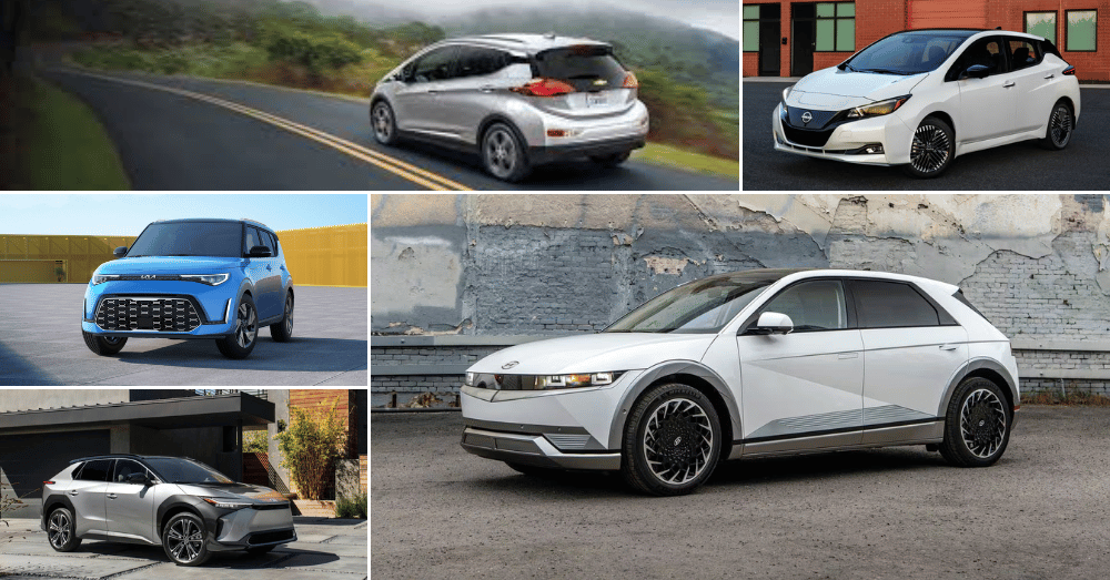 Affordable EVs Under 30k - Chevrolet Bolt EV Nissan Leaf, Kia Soul EV, Hyundai Ioniq 5 Toyota bZ4X