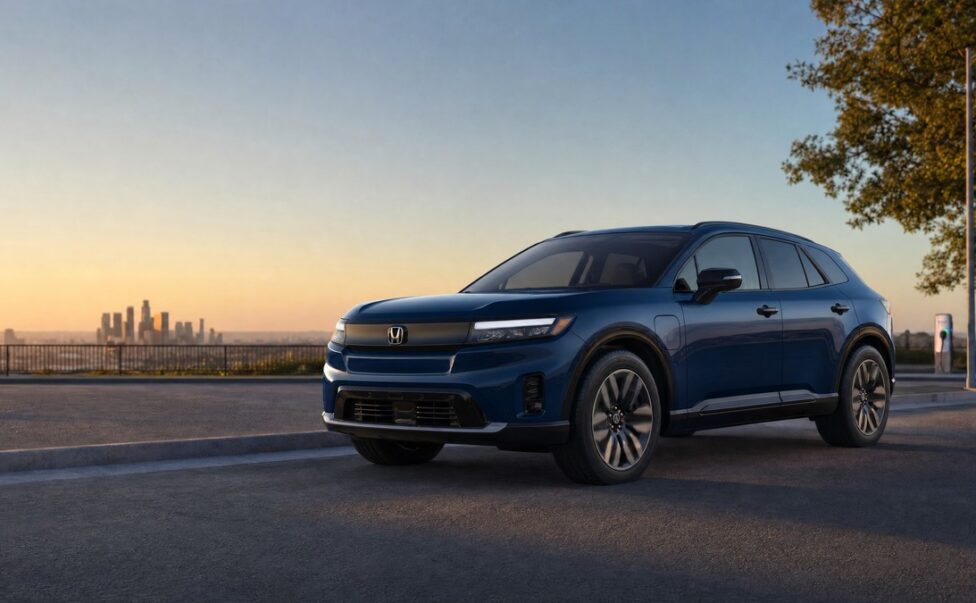 Honda Prologue electric SUV at a charging station